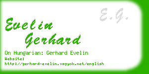 evelin gerhard business card